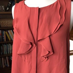 Loft rust blouse